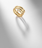 Anita Ko Coil 18kt yellow gold (750/1000) ring with diamonds