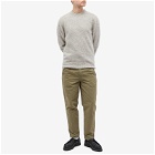 A.P.C. Lucas Brushed Alpaca Crew Knit in Heathered Light Grey