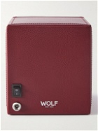 WOLF - Cub Pebble-Grain Vegan Leather Watch Winder - Red