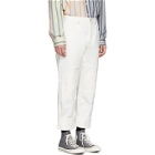 JW Anderson Off-White Patched Jeans