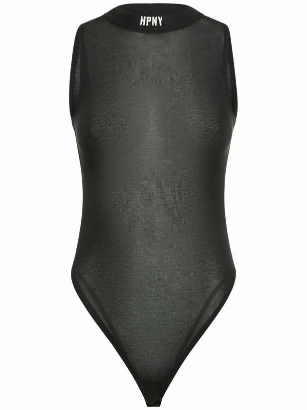 Photo: HERON PRESTON Hpny Sleeveless Stretch Viscose Bodysuit