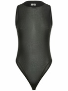 HERON PRESTON Hpny Sleeveless Stretch Viscose Bodysuit