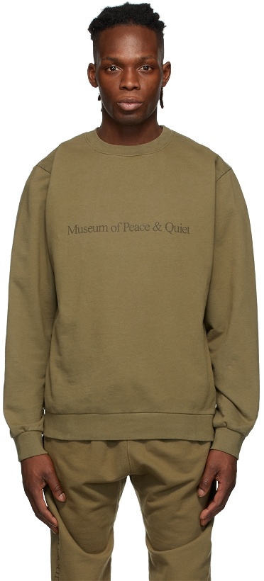 Photo: Museum of Peace & Quiet Green MoPQ Sweatshirt