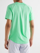 NIKE TENNIS - NikeCourt Rafa Slam Slim-Fit AeroReact Open-Knit Tennis T-Shirt - Green