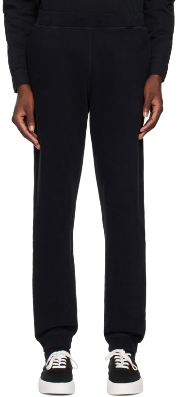 Photo: Sunspel Black Loopback Sweatpants