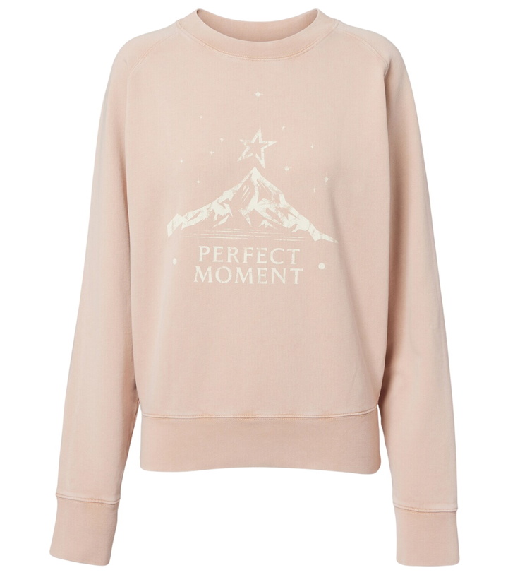 Photo: Perfect Moment Logo cotton jersey sweatshirt
