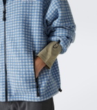 Miu Miu Gingham fleece jacket