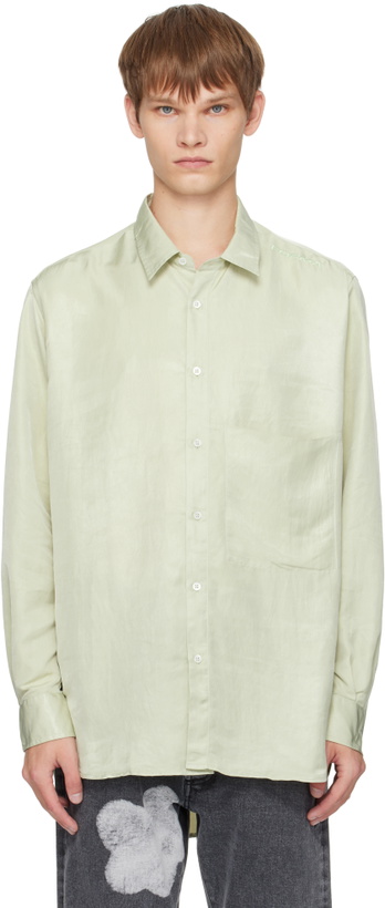 Photo: FORMA Green Fluid Pocket Shirt