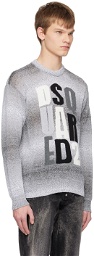 Dsquared2 Gray Jacquard Sweater