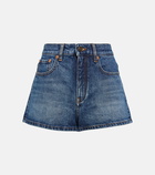 Valentino High-rise denim shorts