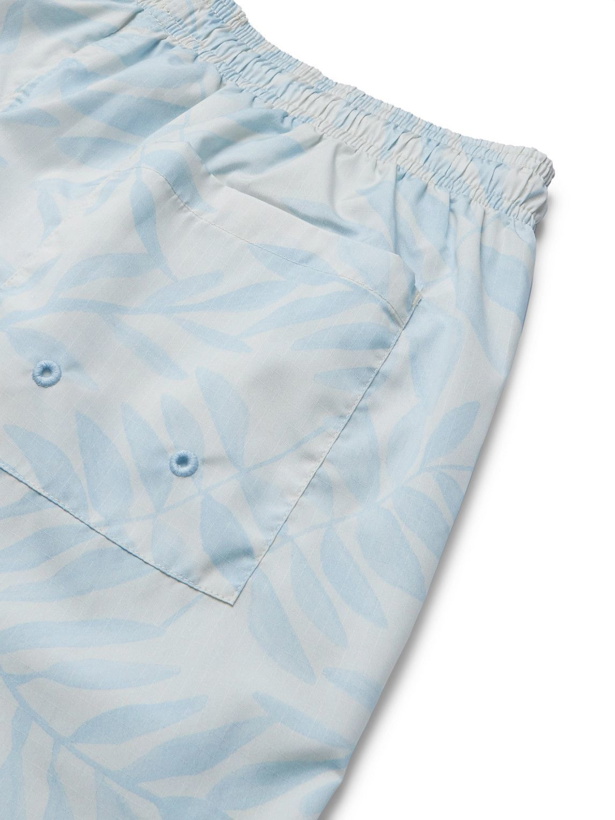 Photo: Jacquemus - Mid-Length Printed Recycled Shell Swim Shorts - Blue