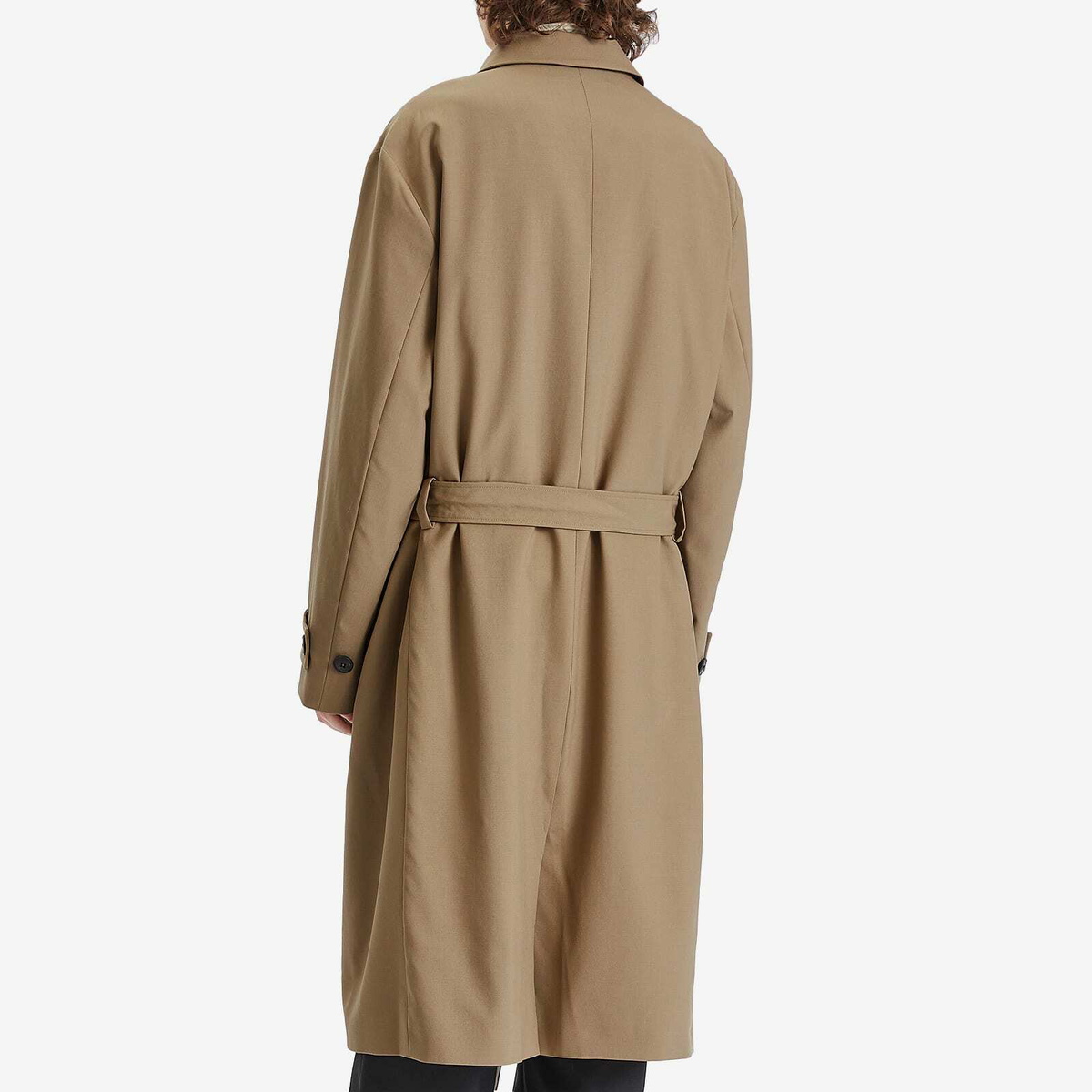 Róhe Men's Relaxed Car Coat in Khaki