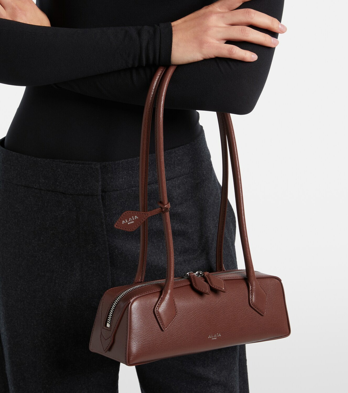 Alaïa Le Teckel Small leather shoulder bag