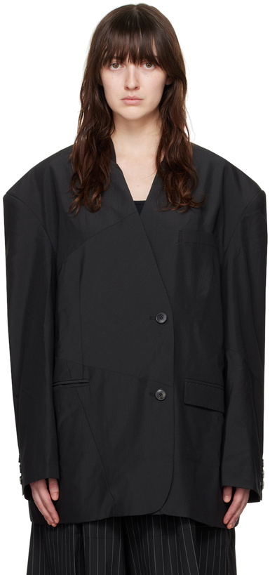 Photo: lesugiatelier Black Patchwork Blazer