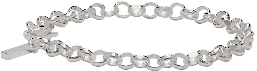 Hatton Labs Silver Diamond Cut Belcher Bracelet