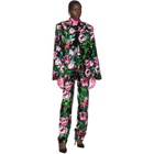 Richard Quinn Black Floral Embellished Trousers
