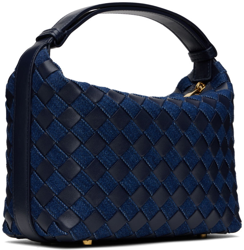 Bottega Veneta Navy & Indigo Mini Wallace Bag Bottega Veneta