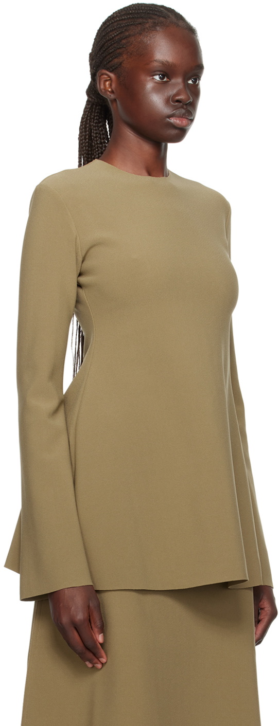 Birrot Khaki Lay2 Hourglass Blouse Birrot