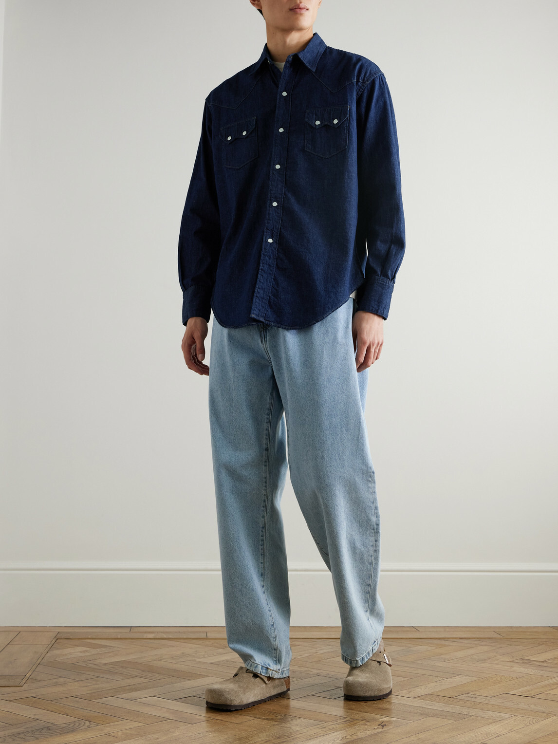 OrSlow - Denim Western Shirt - Blue