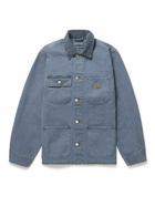 Carhartt WIP - Michigan Corduroy-Trimmed Organic Cotton-Canvas Chore Jacket - Blue