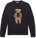 Ralph Lauren Purple Label - Bear-Intarsia Cashmere Sweater - Navy