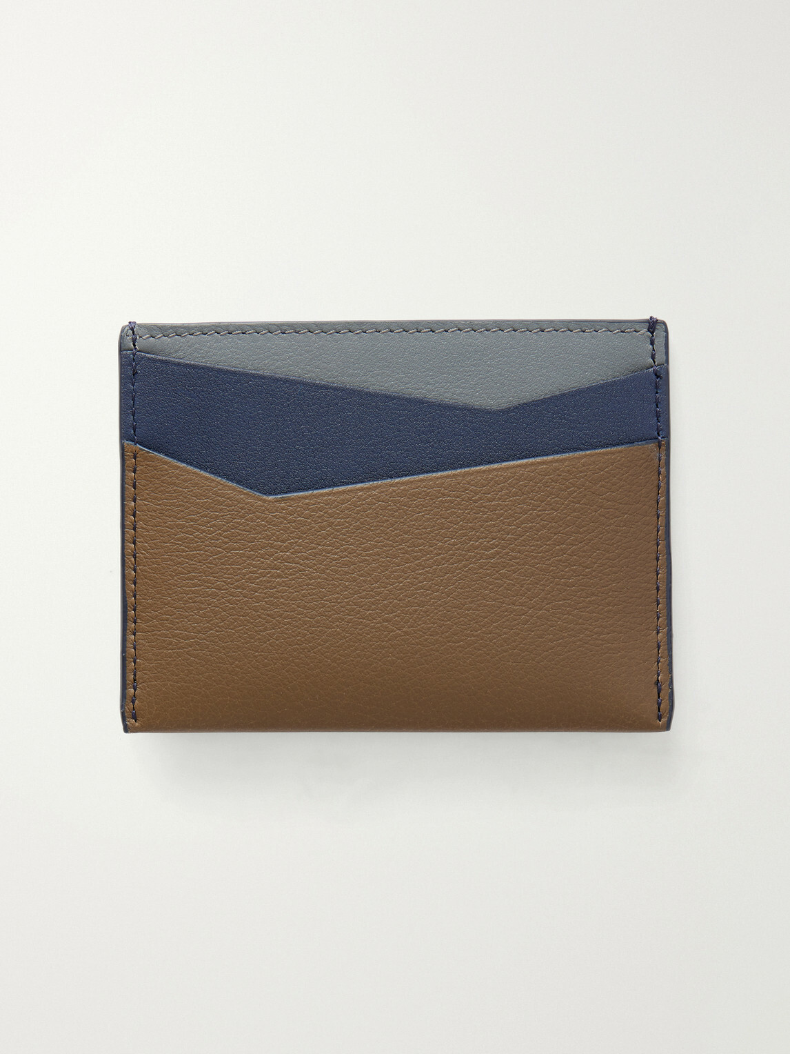 LOEWE - Puzzle Anagram-Debossed Panelled Leather Cardholder