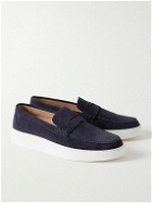 Mr P. - Peter Suede Penny Loafers - Blue