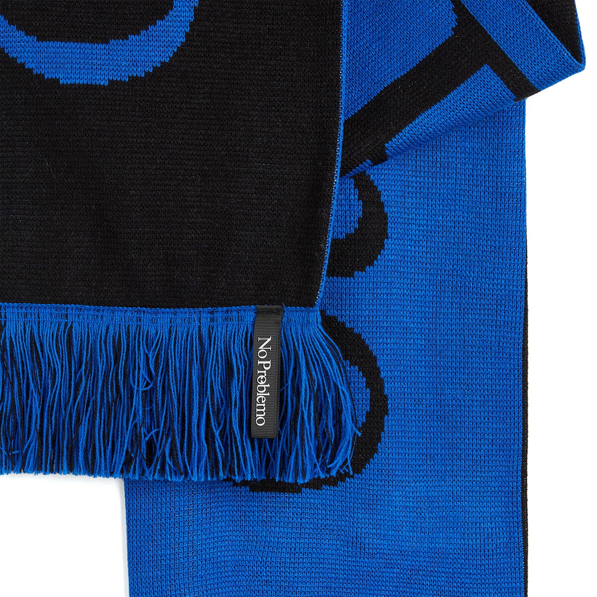 No Problemo Men's Logo Scarf in Blue/Black 