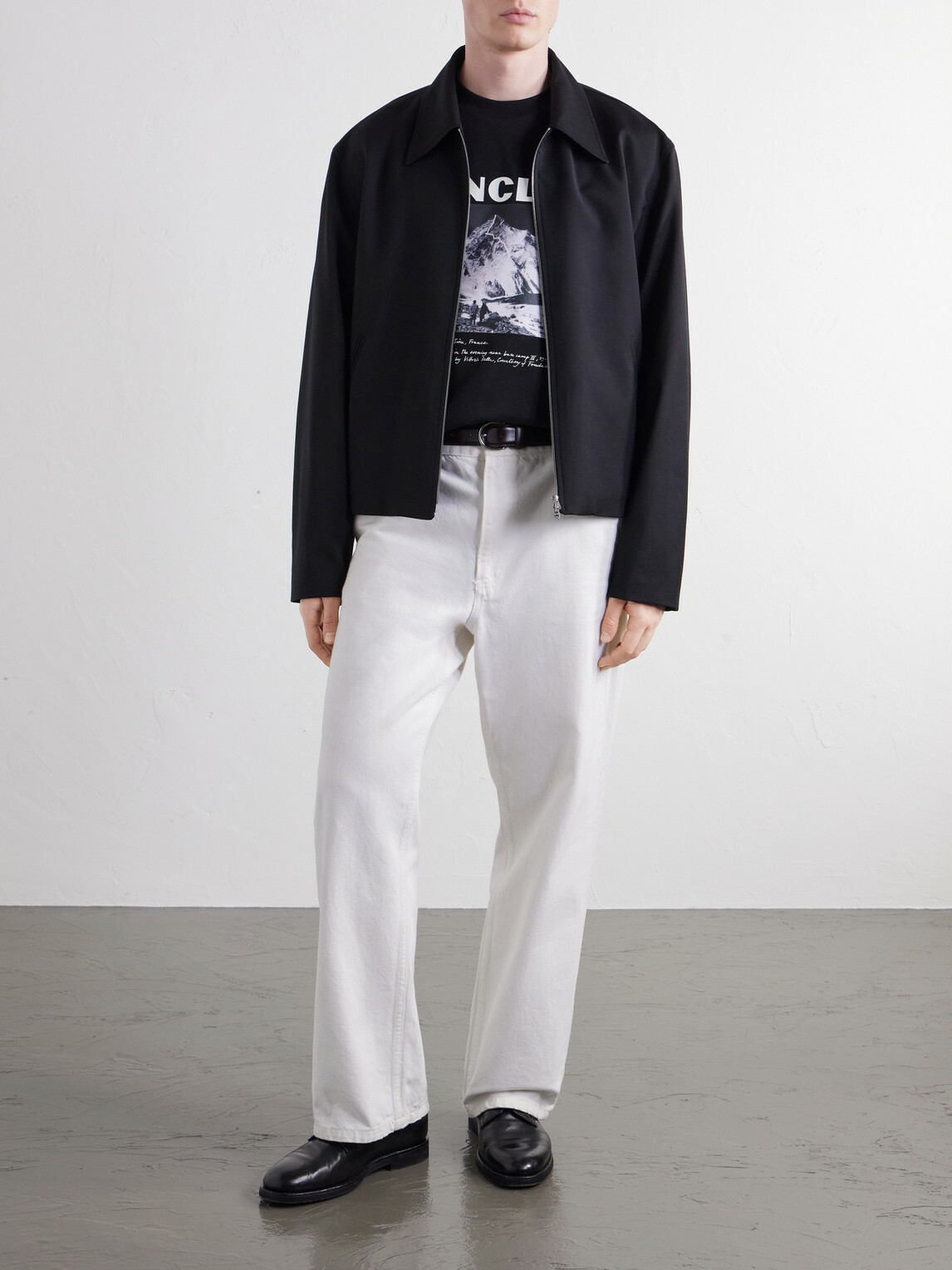 Moncler - Logo-Print Cotton-Jersey T-Shirt - Black