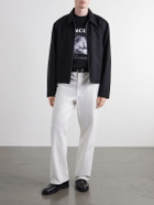 Moncler - Logo-Print Cotton-Jersey T-Shirt - Black