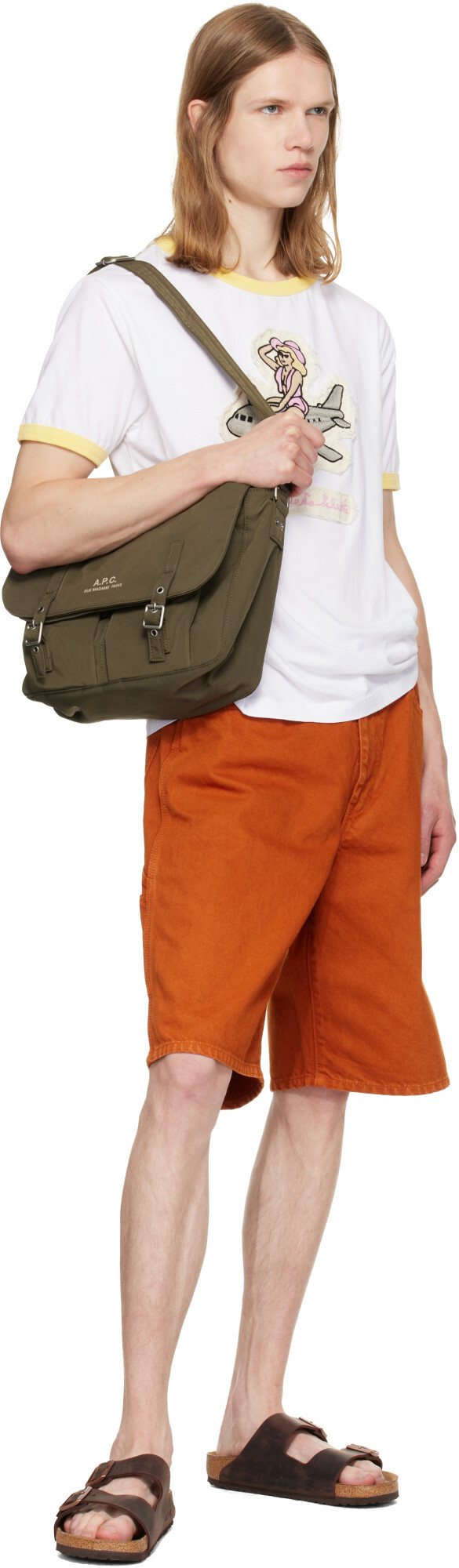A.P.C. Khaki Archive Messenger Bag