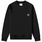 Wooyoungmi Men's Back Print Crew Neck Sweat in Black