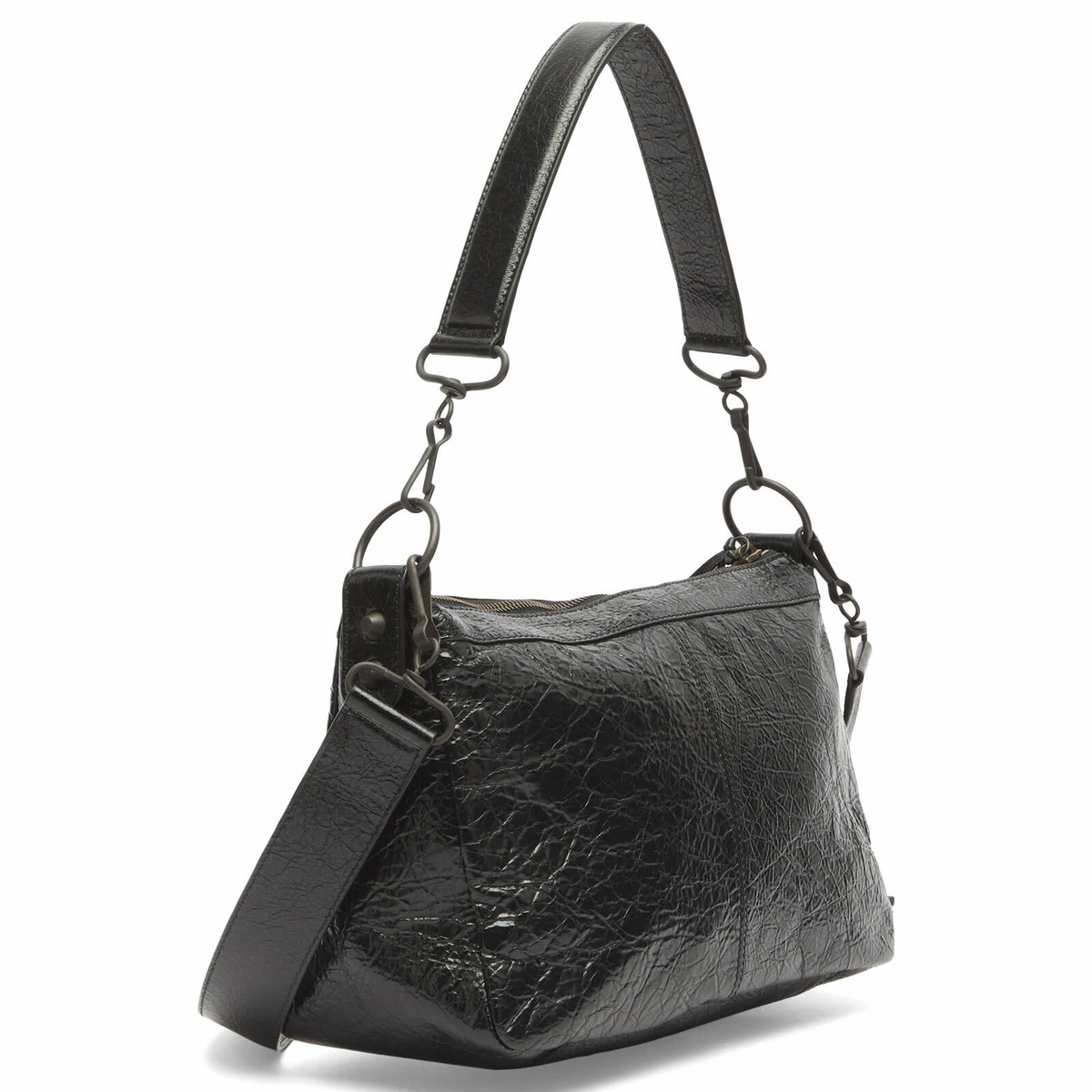 Balenciaga Men's Le City Moto Leather Bag in Black 