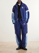 NAHMIAS - Logo-Embroidered Striped Nylon Jacket - Blue