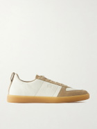 Church's - Repton Textured-Leather and Deerskin Sneakers - Neutrals