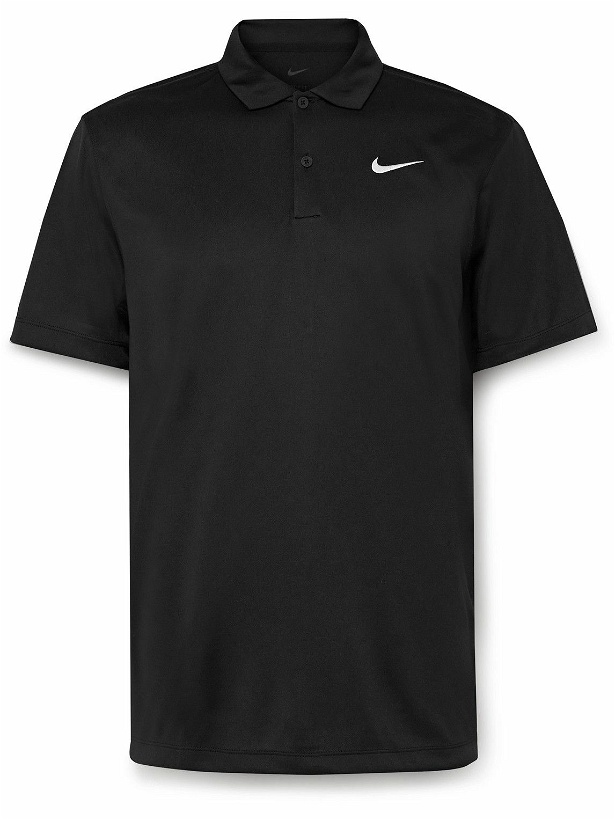 Photo: Nike Tennis - NikeCourt Logo-Embroidered Dri-FIT Tennis Polo Shirt - Black
