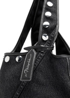 3.1 Phillip Lim Stud-embellished Panelled Denim Tote - Black - One Size