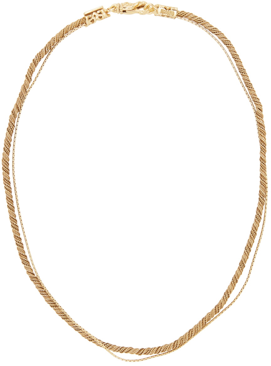 Emanuele Bicocchi SSENSE Exclusive Gold Rope Necklace