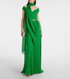 Elie Saab Off-shoulder silk gown