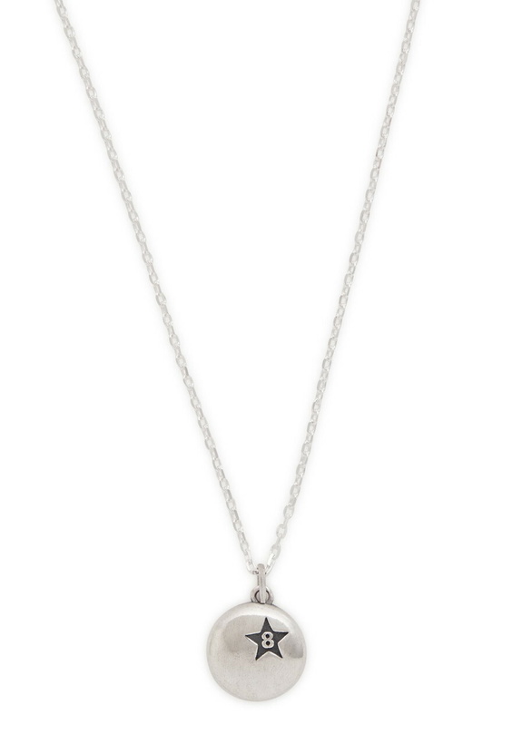 Photo: Twojeys 8 Ball Sterling Silver-plated Necklace - One Size