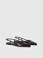 Missoni - Faux croccodile leather patterned clogs, Women, Brown