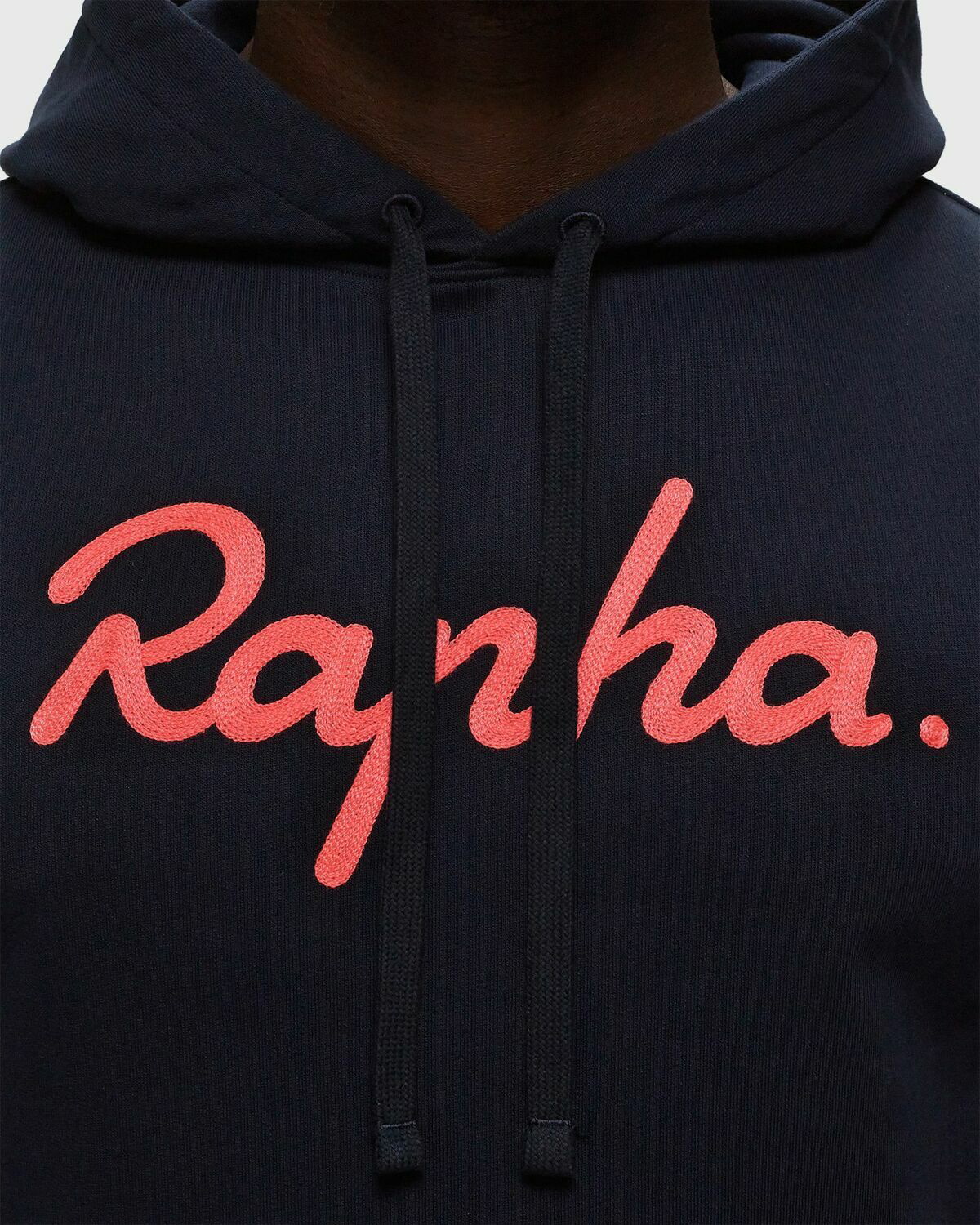 Rapha Logo Pullover Hoodie Blue - Mens - Hoodies Rapha