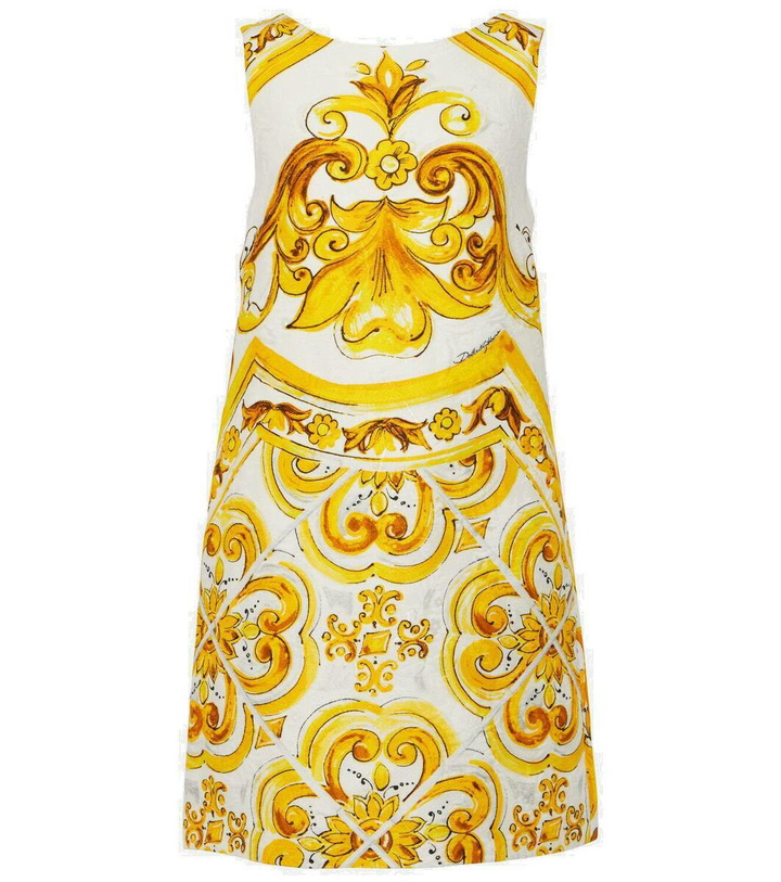 Photo: Dolce&Gabbana Majolica minidress