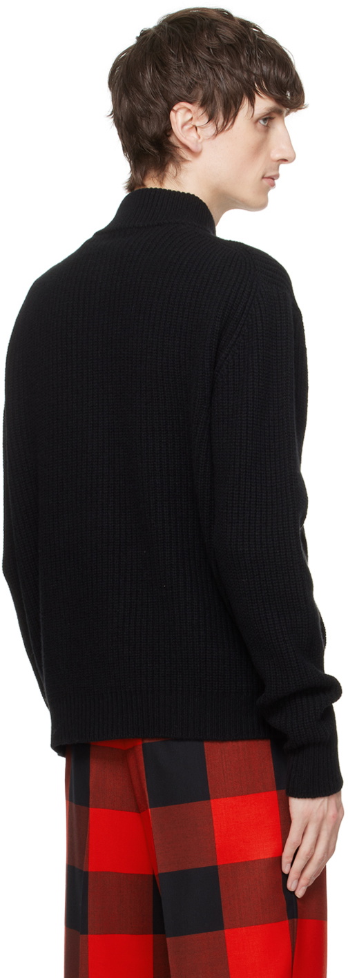 5112037 Black Zip Sweater