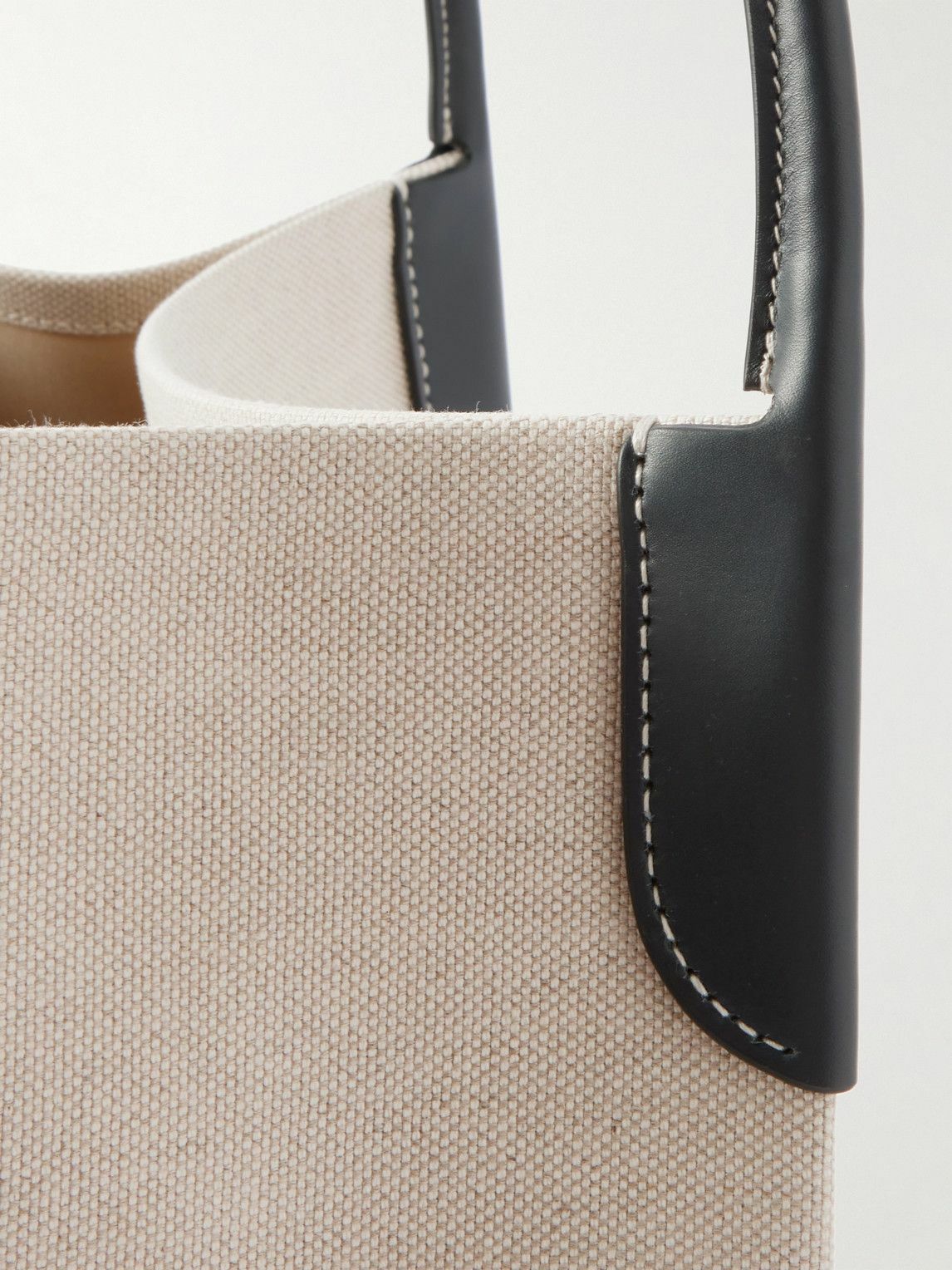 Loro Piana - Bale Extra Large Leather-Trimmed Canvas Tote Bag
