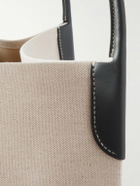Loro Piana - Bale Extra Large Leather-Trimmed Canvas Tote Bag