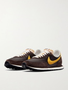 NIKE - Waffle 2 SP Leather and Suede-Trimmed Nylon Sneakers - Brown