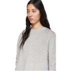 Isabel Marant Grey Cashmere Chinn Crewneck Sweater