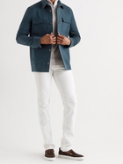 LORO PIANA - Rain System Linen and Silk-Blend Jacket - Blue - M