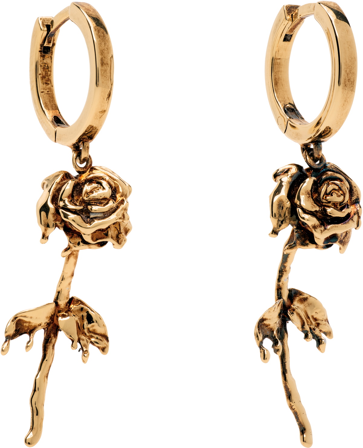 McQueen Dipped Rose Earrings